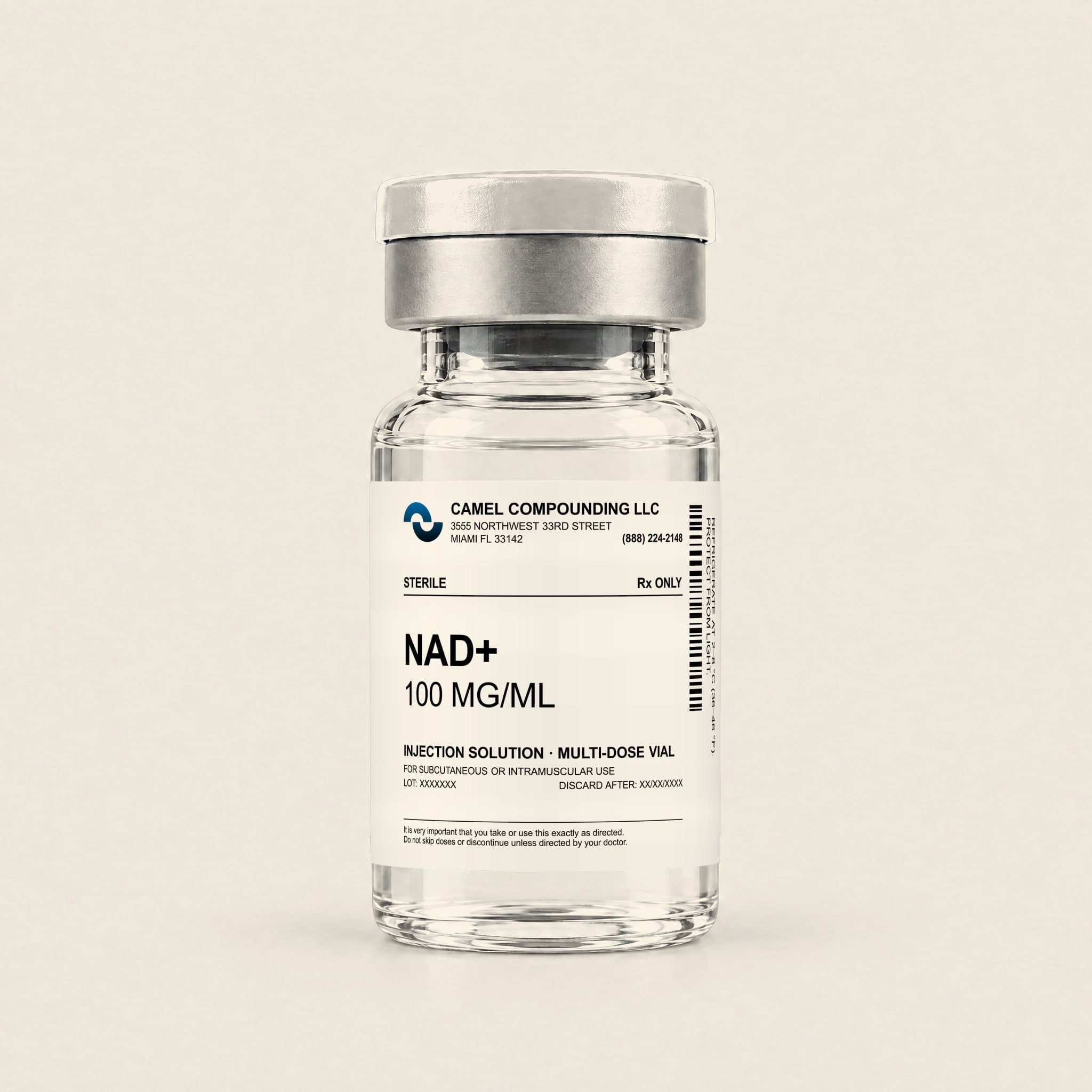 NAD+ 100 mg/mL vial
